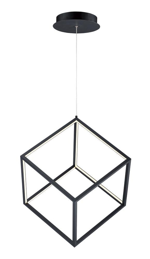 ET2 4 Square Single Pendant Model: E30582-BK