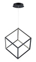 ET2 4 Square Single Pendant Model: E30582-BK
