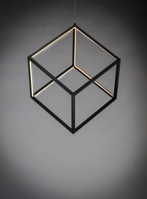 ET2 4 Square Single Pendant Model: E30582-BK