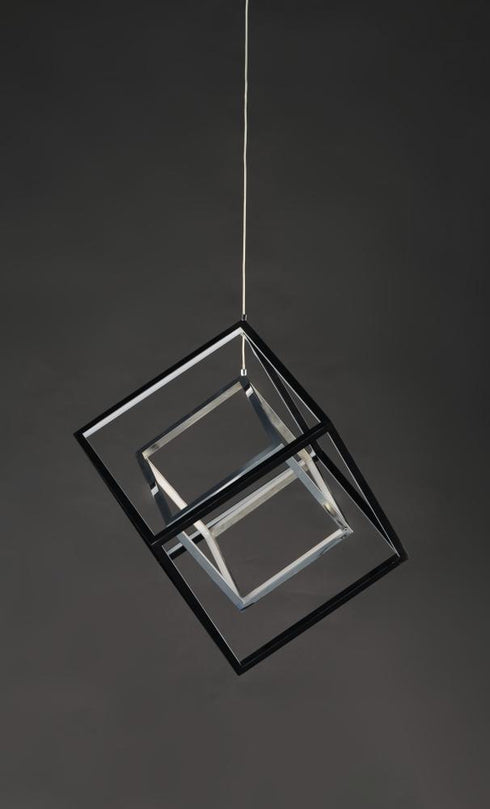 ET2 4 Square Single Pendant Model: E30584-BKPC