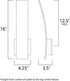 ET2 Alumilux Sconce Wall Sconce Model: E41307-SA