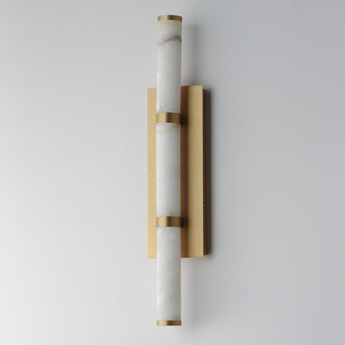 ET2 Aragon Wall Sconce in White Alabaster / Gold Finish Model: E11203-WAGLD