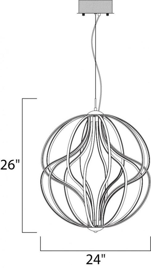 ET2 Aura Single Pendant Model: E21176-BK