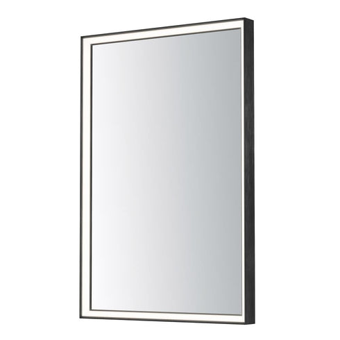 ET2 Bevel LED Mirror in Brushed Black Finish Model: E42062-BBK