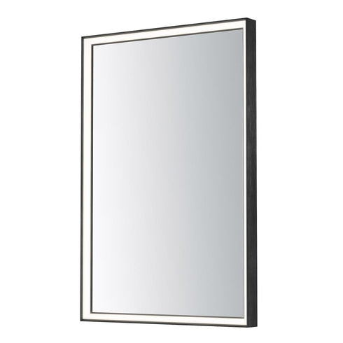 ET2 Bevel LED Mirror in Brushed Black Finish Model: E42062-BBK