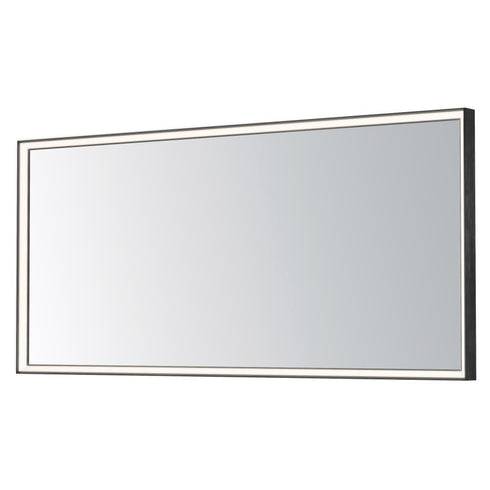 ET2 Bevel LED Mirror in Brushed Black Finish Model: E42064-BBK