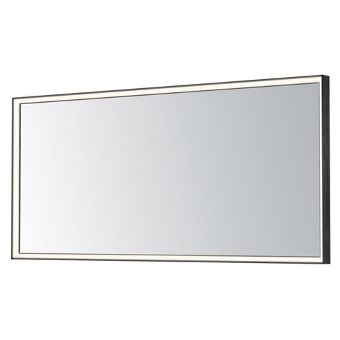 ET2 Bevel LED Mirror in Brushed Black Finish Model: E42064-BBK