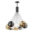 ET2 Burst Multi Light Pendant in Black Finish Model: E25088-142BK