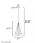 ET2 Burst Multi Light Pendant in Black Finish Model: E25089-54GLD