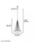 ET2 Burst Multi Light Pendant in Gold Finish Model: E25088-54GLD