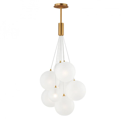 ET2 Burst Multi Light Pendant in Satin Nickel Finish Model: E25087-54GLD