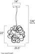 ET2 Chaos Single Pendant Model: E21411-PC