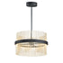 ET2 Chimes 5CCT Single Pendant in Black / Satin Brass Finish Model: E34255-BKSBR