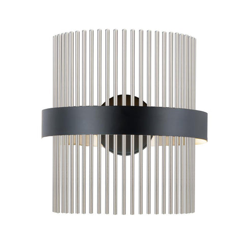 ET2 Chimes 5CCT Wall Sconce in Black / Satin Brass Finish Model: E34251-BKSBR