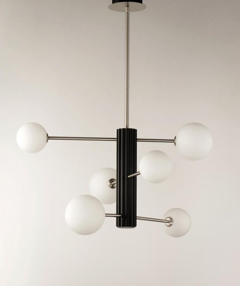 ET2 Cog Multi Light Pendant Model: E24064-92BKSN