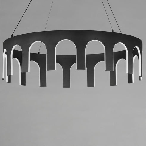 ET2 Coronation Single Pendant in Black Finish Model: E24864-BK