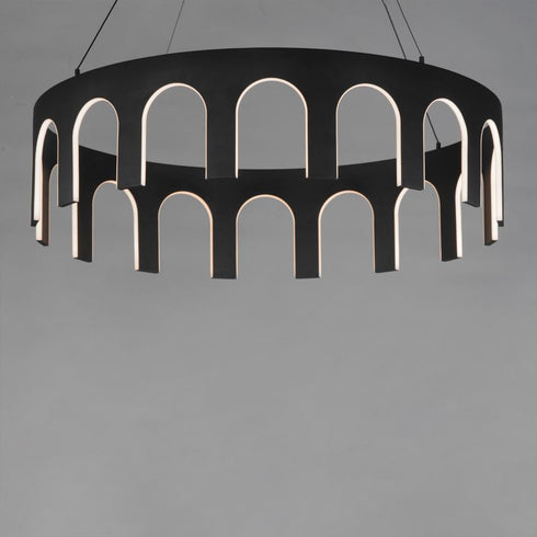 ET2 Coronation Single Pendant in Black Finish Model: E24864-BK