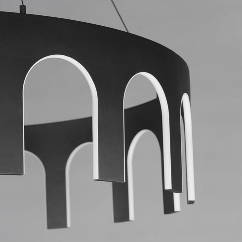 ET2 Coronation Single Pendant in Black Finish Model: E24864-BK