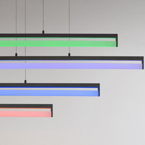 ET2 Crossbar Single Pendant in Black Finish Model: E36104-BK