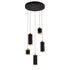 ET2 Cuff Multi Light Pendant in Black / Gold Finish Model: E22945-BKGLD
