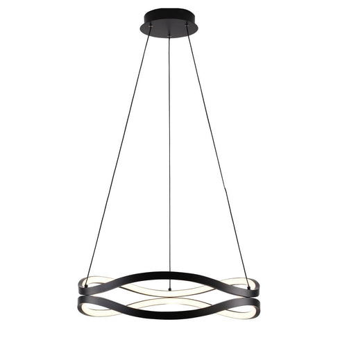 ET2 Curvo Ring Pendant in Black Finish Model: E22922-BK