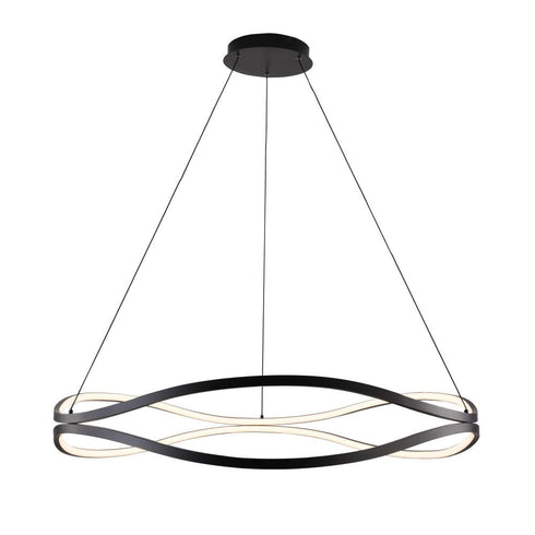 ET2 Curvo Ring Pendant in Black Finish Model: E22924-BK