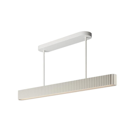 ET2 Delphi Linear Pendant in Chaulk White Finish Model: E25176-CHK