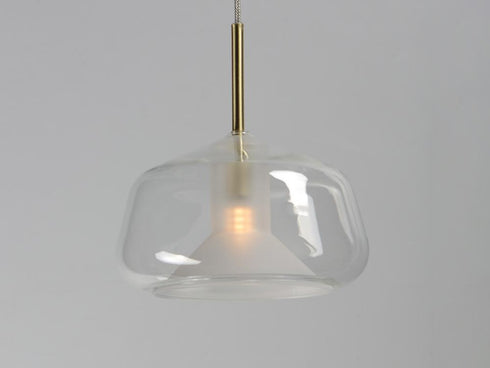 ET2 Deuce Single Pendant in Satin Brass Finish Model: E10042-18SBR