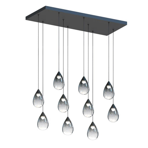 ET2 Dewdrop Linear Pendant in Black Finish Model: E21566-142BK
