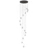 ET2 Dewdrop Multi Light Pendant in Black Finish Model: E21569-142BK