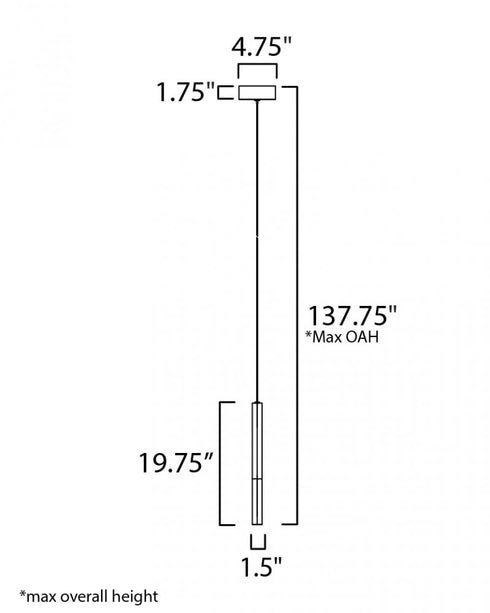 ET2 Diaphane Single Pendant Model: E11021-95GLD