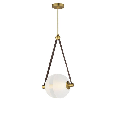 ET2 Dispatch Single Pendant in Natural Aged Brass Finish Model: E24088-90NAB