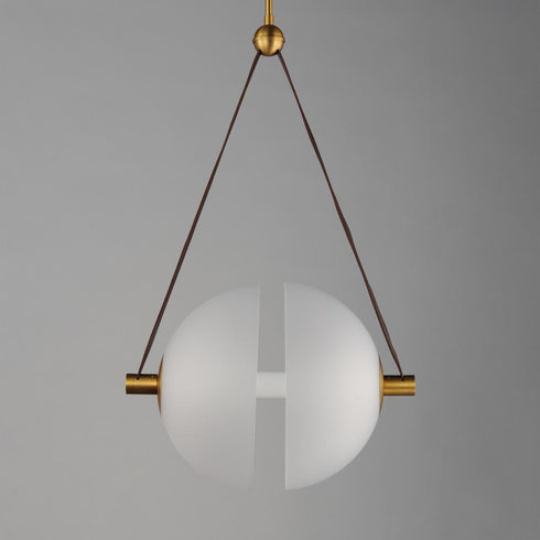 ET2 Dispatch Single Pendant in Natural Aged Brass Finish Model: E24089-90NAB