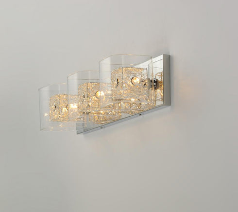 ET2 E22833-18SVPC Gem 3-Light Bath Vanity with SV Shade