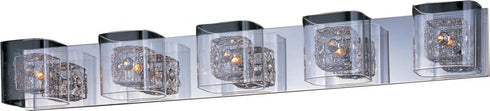 ET2 E22835-18SVPC Gem 5-Light Bath Vanity with SV Shade