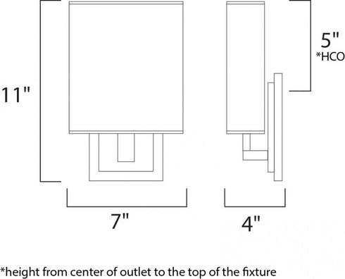 ET2 Edinburgh LED Wall Sconce Model: E21080-01SN