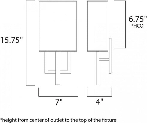 ET2 Edinburgh LED Wall Sconce Model: E21082-01SN