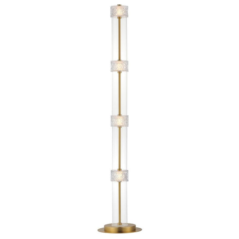 ET2 Elysian Floor Lamp in Natural Aged Brass Finish Model: E11088-124NAB