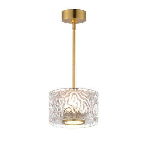 ET2 Elysian Single Pendant in Natural Aged Brass Finish Model: E11081-124NAB