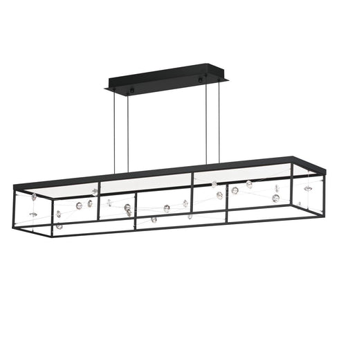 ET2 Entanglement Linear Pendant in Black Finish Model: E21256-20BK