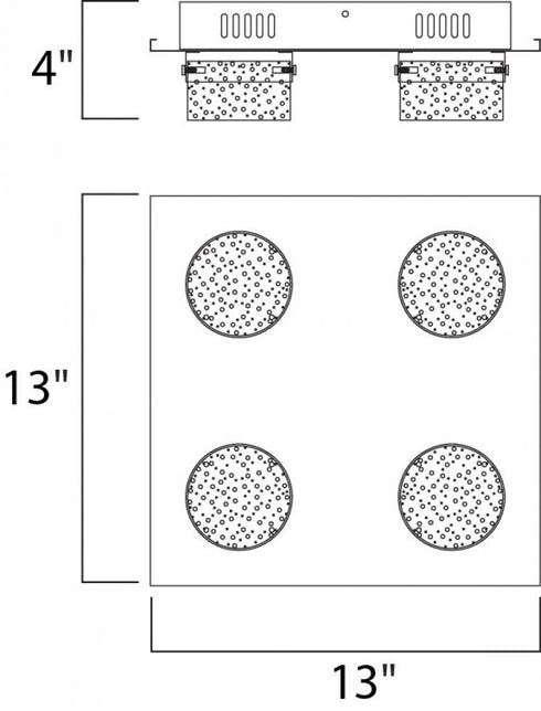 ET2 Fizz IV Flush Mount Model: E22772-91PC