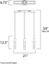 ET2 Fizz IV Linear Pendant Model: E22773-91PC
