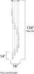 ET2 Fizz IV Multi Light Pendant Model: E22779-91PC