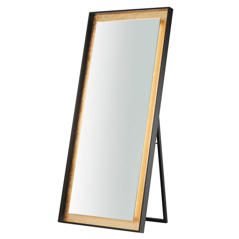 ET2 Floating LED Mirror in Gold Leaf / Black Finish Model: E42046-GLBK