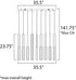 ET2 Flute Linear Pendant Model: E10017-MPLT