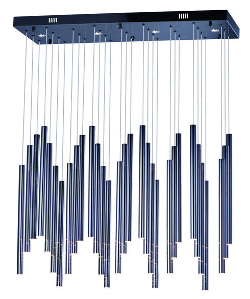 ET2 Flute Multi Light Pendant in Black Chrome Finish Model: E10010-BC