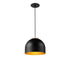 ET2 Foster Mini Pendant in Black / Gold Finish Model: E34602-54BKGLD
