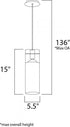 ET2 Frost Single Pendant Model: E22000-10