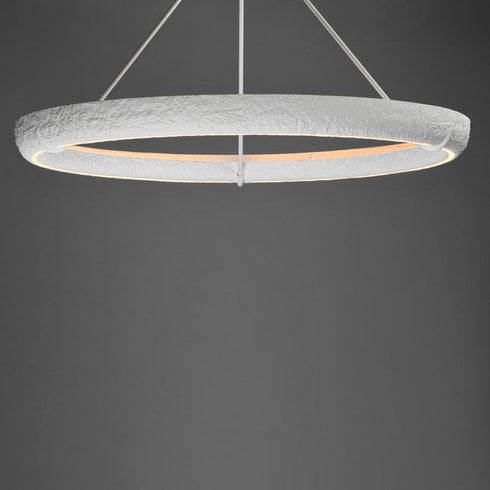 ET2 Geist Ring Pendant in Textured White Finish Model: E25194-TW