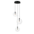 ET2 Global Multi Light Pendant in Black Finish Model: E25073-18BK
